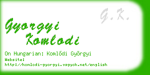 gyorgyi komlodi business card